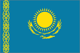 flag of Kazakhstan